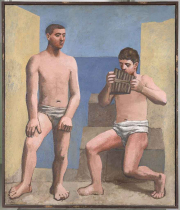 Pablo Picasso, La Flûte de Pan, Automne 1923, Huile sur toile, 205x174cm, Musée national Picasso-Paris,  Dation Pablo Picasso, 1979. MP79